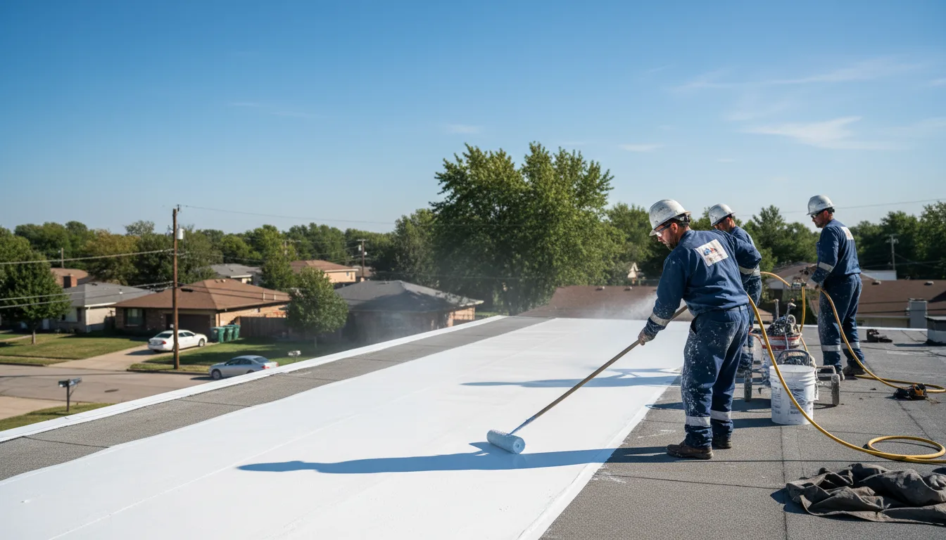 Commercial roof coating in Burnsville, MN near me